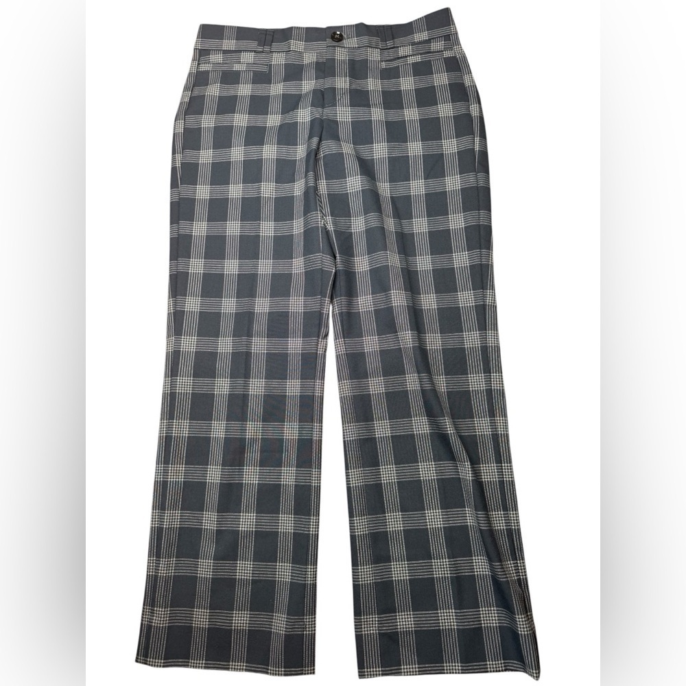 Banana Republic Gray and Black Checkered Trousers - Picture 2 of 8